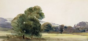 Árboles en un Campo de Peter de Wint
